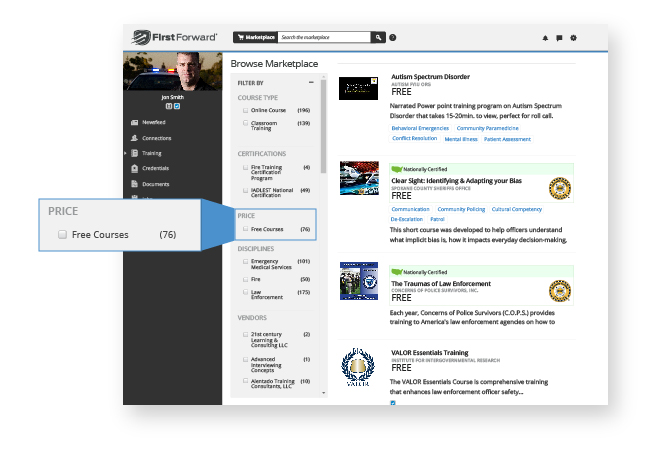 Find free courses on FirstForward!